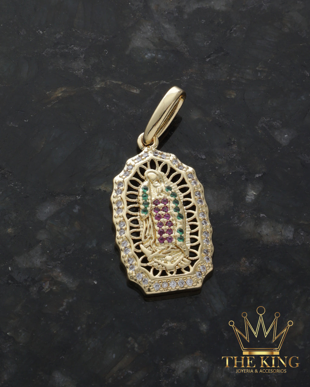Dije virgen de guadalupe circonias