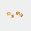 Arete Circon Caja Redonda 4Mm ROSA
