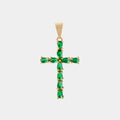 Dije Cruz Emerald