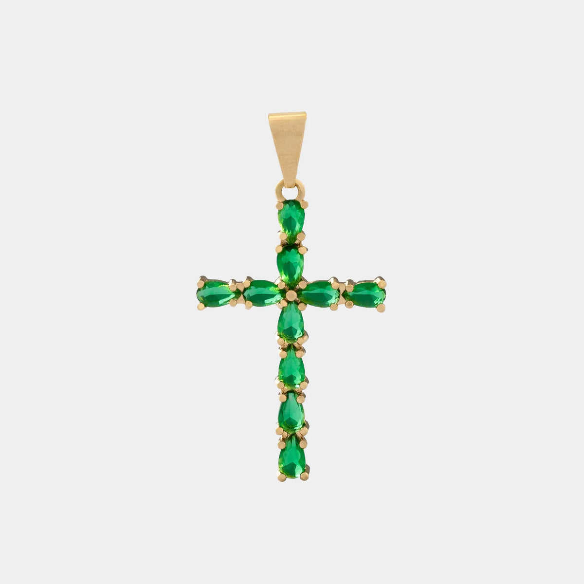 Dije Cruz Emerald
