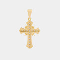 Dije Cruz Sagrada Circonias Cristal