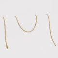 Cadena Cubana Cruzada 2,4 mm 45 Cms