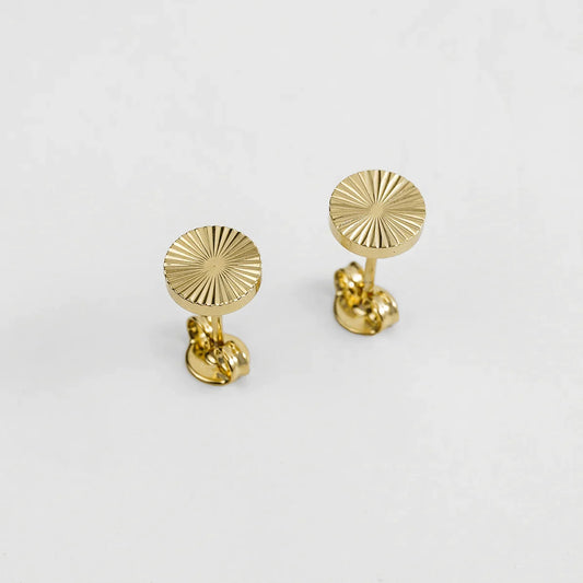 ARETES SOL REDONDO 8MM
